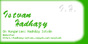 istvan hadhazy business card