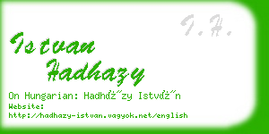 istvan hadhazy business card